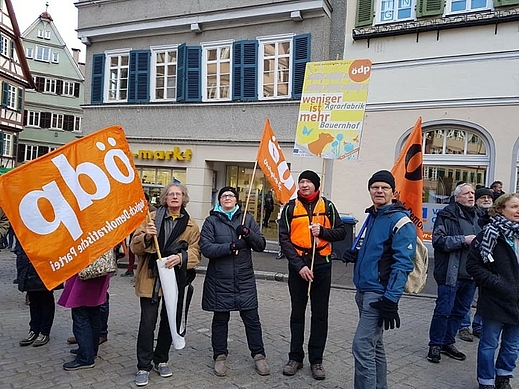 "Wir haben es satt"-Demo in Tübingen