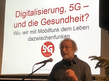 Vortrag von Dr. Wolf Bergmann zu 5G in Walden